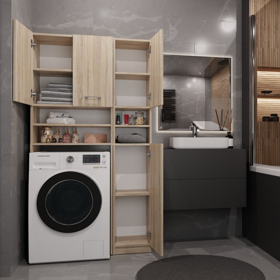 Kann man eine normale Waschmaschine in einen Einbauschrank stellen?