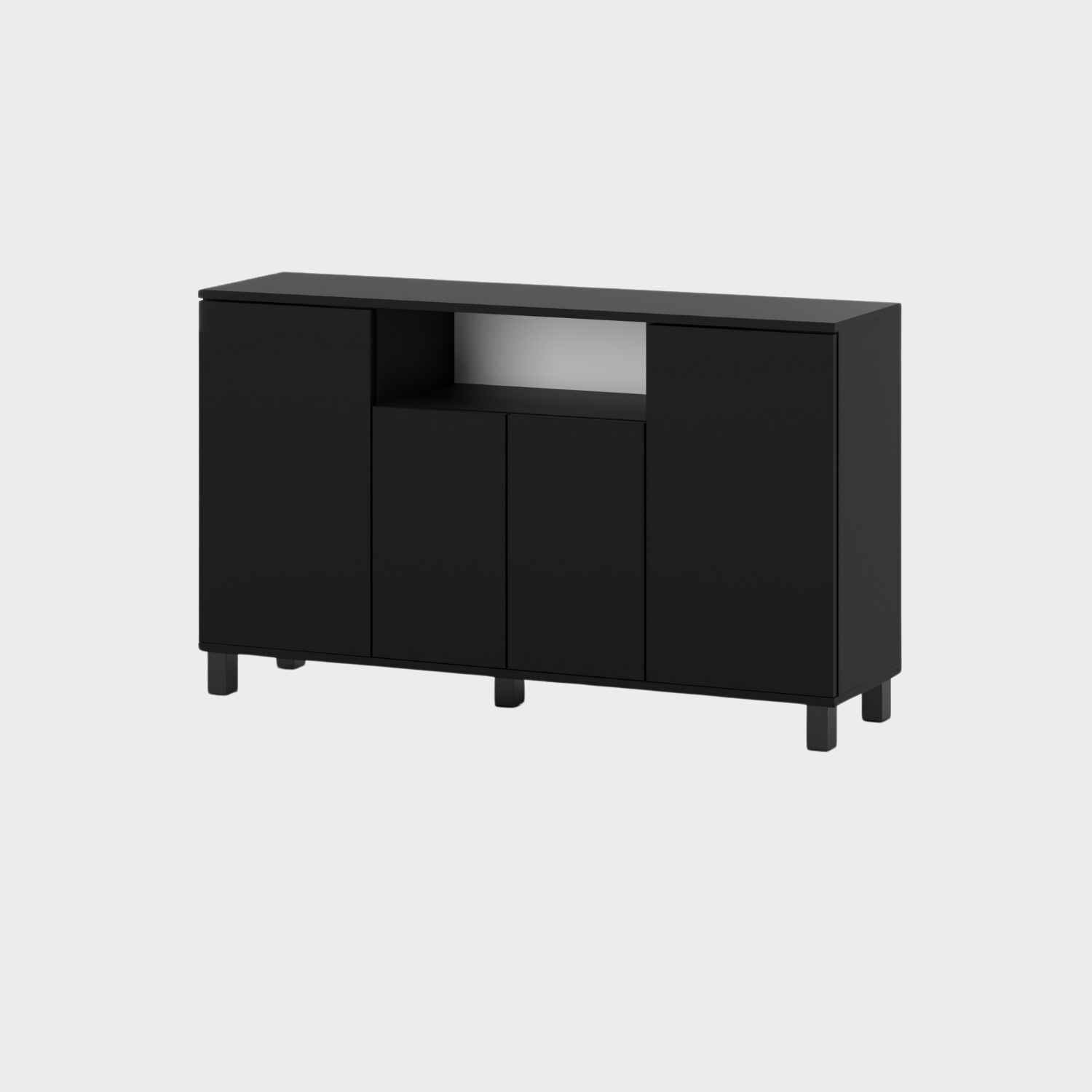 Kommode Karoline in Farbe Schwarz Matt von Kommodly