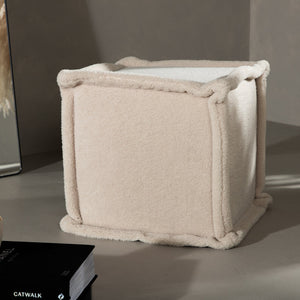 Pouf Movo in Farbe Weiß von kommodly