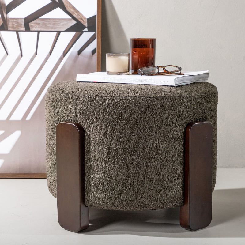 Hocker Paco in Farbe Dunkelgrau von kommodly