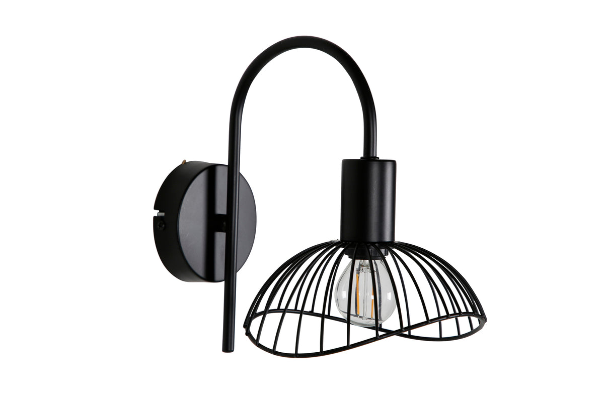 Wandlampe Vela Schwarz in Farbe von kommodly