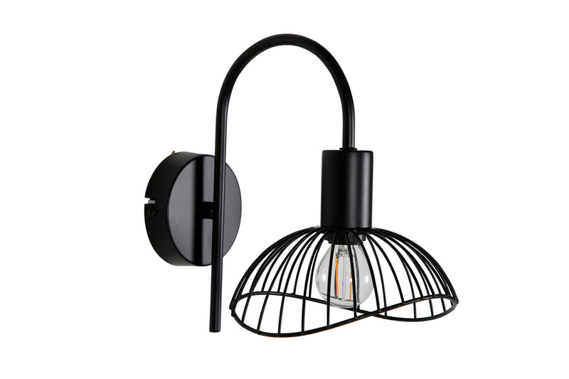 Wandlampe Vela Schwarz in Farbe von kommodly