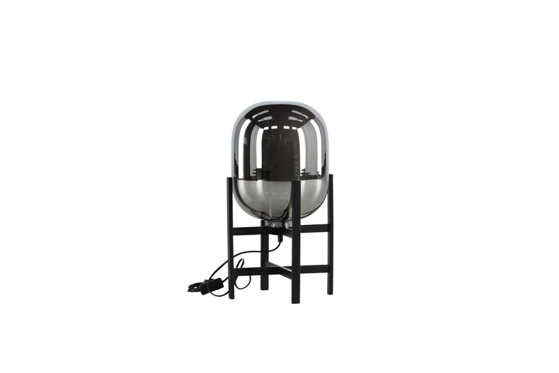 Tischlampe Voga Schwarz mit Spiegelglas in Farbe von kommodly