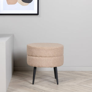 Pouf Siva in Farbe Beige von kommodly