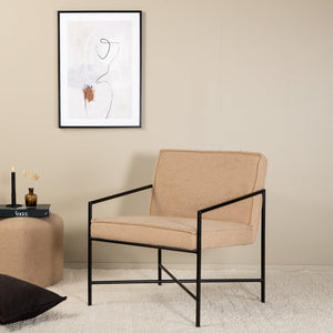 Sessel Dova in Farbe Beige von kommodly