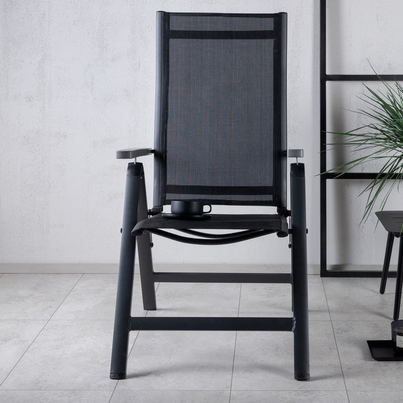 Klappstuhl Vayo 2er Set in Farbe Schwarz von kommodly