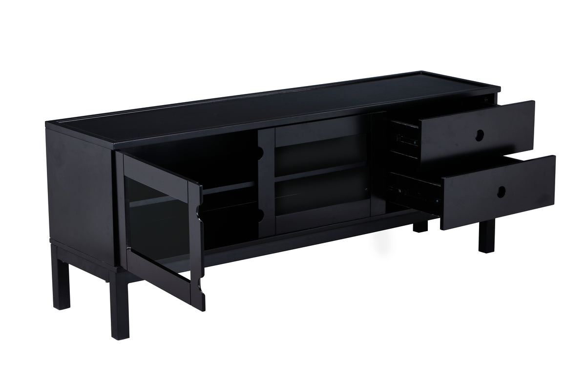 TV-Lowboard Sivo Schwarz in Farbe von kommodly
