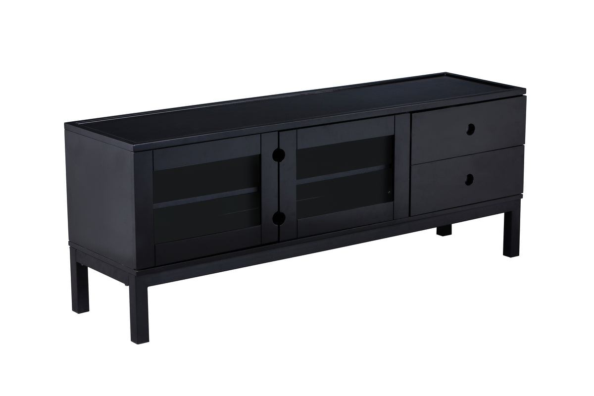 TV-Lowboard Sivo Schwarz in Farbe von kommodly