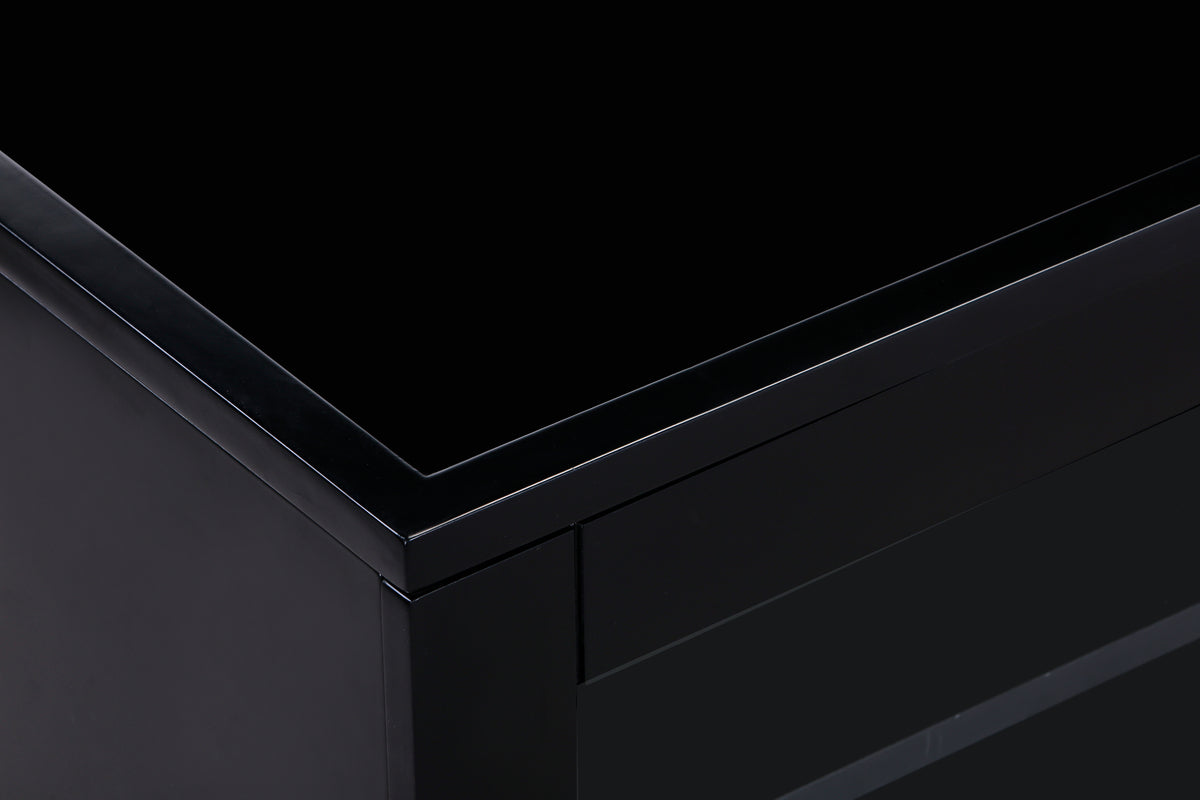 TV-Lowboard Sivo Schwarz in Farbe von kommodly