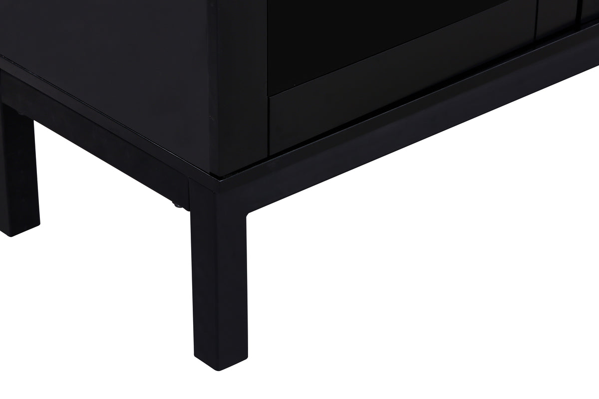 TV-Lowboard Sivo Schwarz in Farbe von kommodly