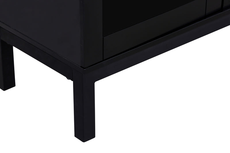 TV-Lowboard Sivo Schwarz in Farbe von kommodly
