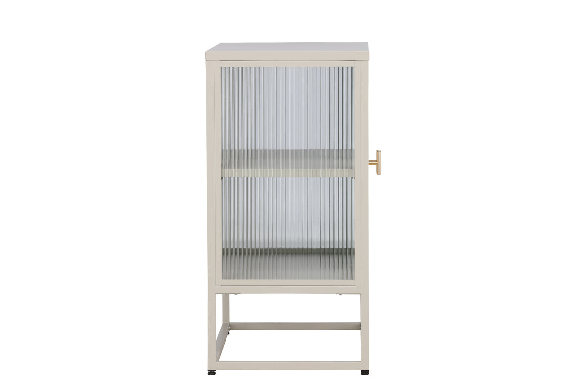 Vitrinenschrank Kiko Beige in Farbe von kommodly