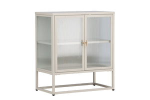 Vitrinenschrank Kiko Beige in Farbe von kommodly