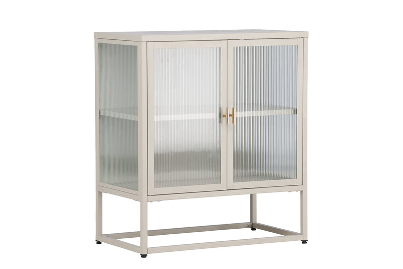 Vitrinenschrank Kiko Beige in Farbe von kommodly