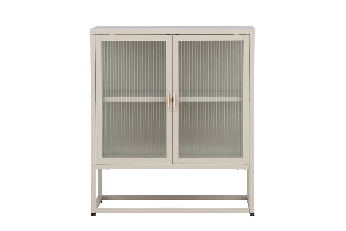 Vitrinenschrank Kiko Beige in Farbe von kommodly