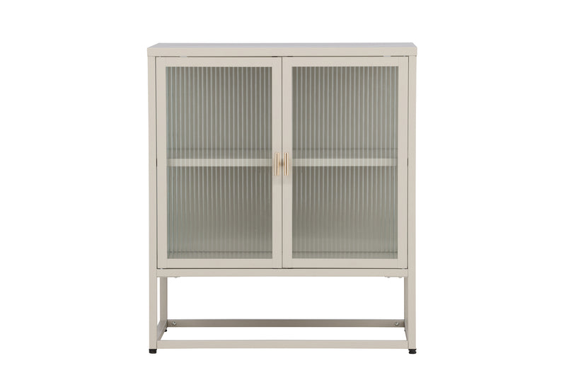 Vitrinenschrank Kiko Beige in Farbe von kommodly
