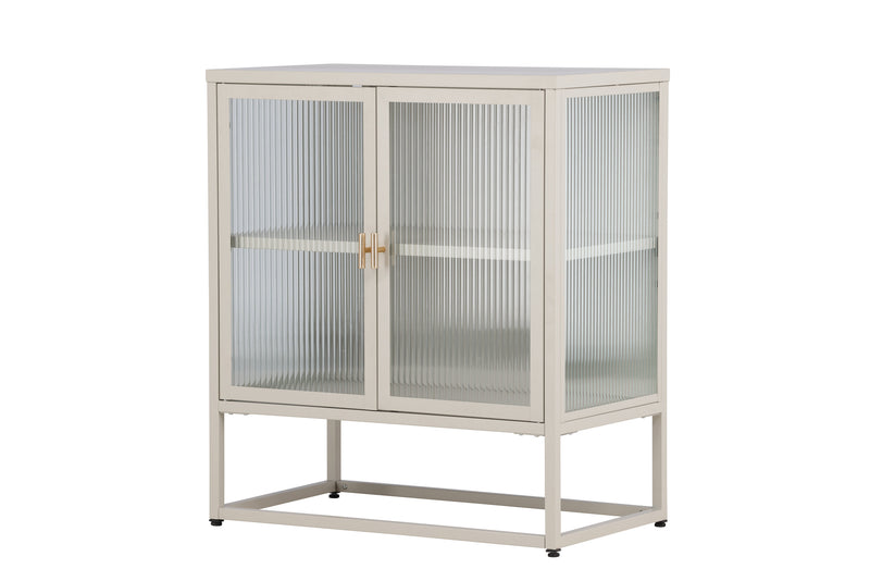 Vitrinenschrank Kiko Beige in Farbe von kommodly