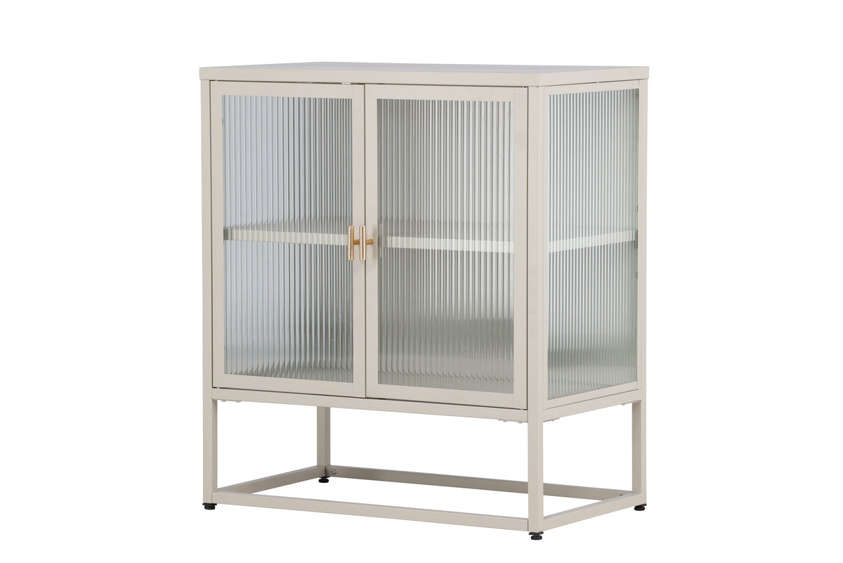 Vitrinenschrank Kiko Beige in Farbe von kommodly