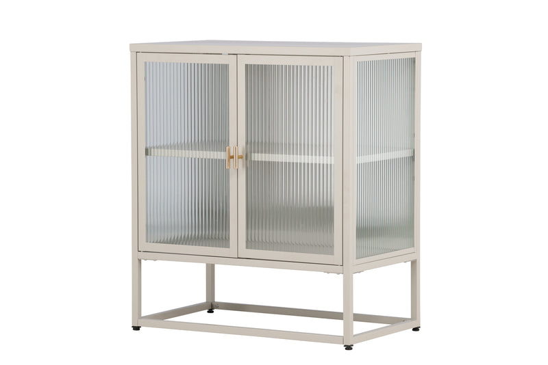 Vitrinenschrank Kiko Beige in Farbe von kommodly