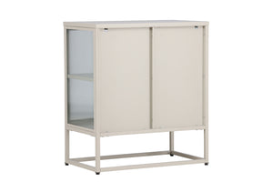 Vitrinenschrank Kiko Beige in Farbe von kommodly