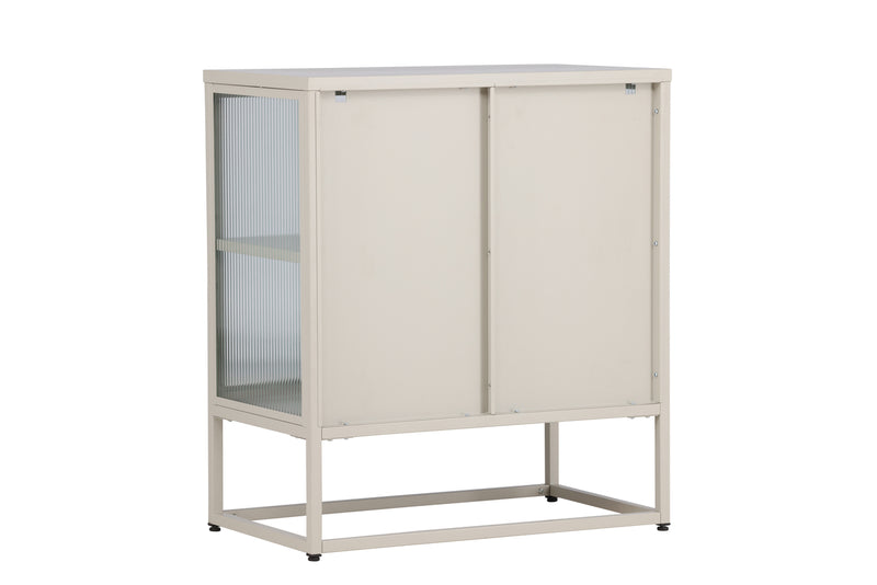 Vitrinenschrank Kiko Beige in Farbe von kommodly
