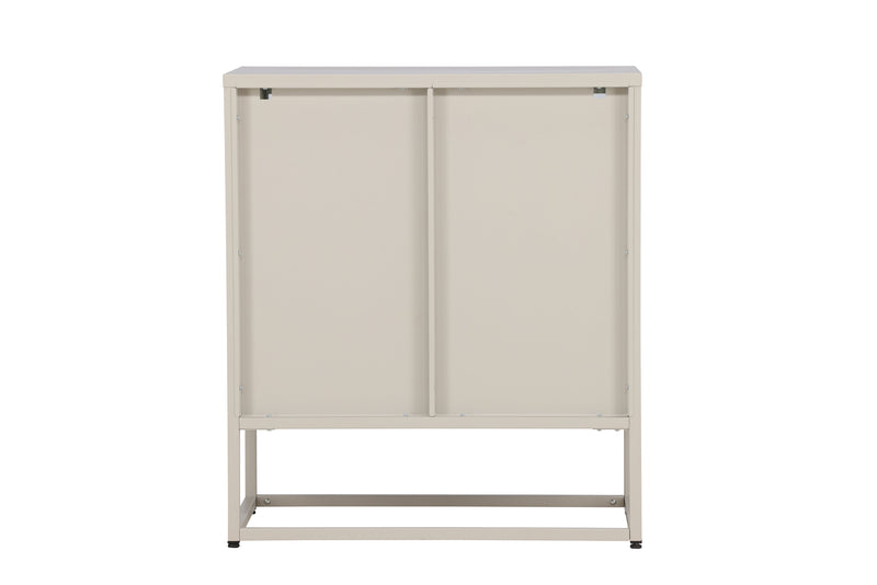 Vitrinenschrank Kiko Beige in Farbe von kommodly