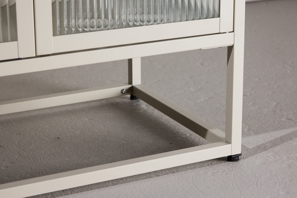 Vitrinenschrank Kiko Beige in Farbe von kommodly