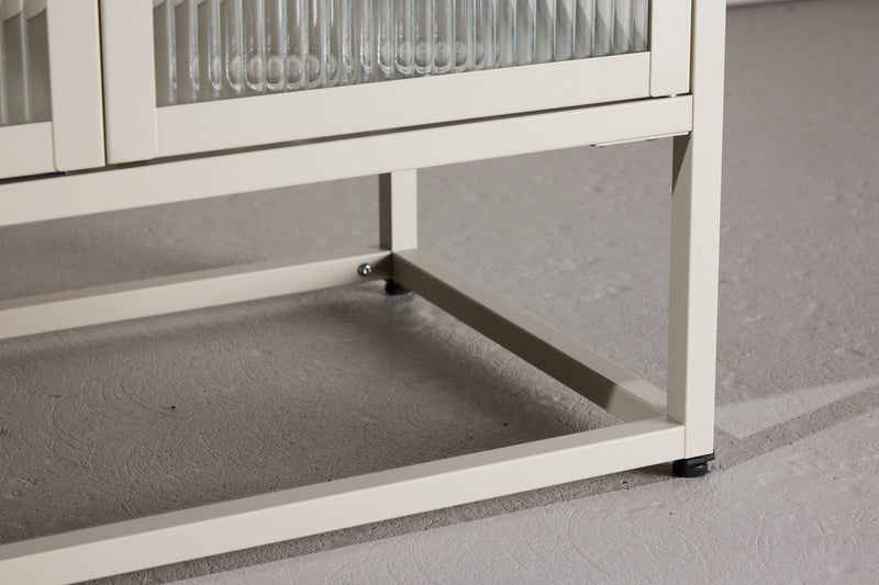 Vitrinenschrank Kiko Beige in Farbe von kommodly