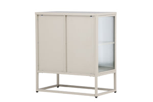 Vitrinenschrank Kiko Beige in Farbe von kommodly