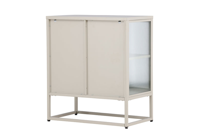 Vitrinenschrank Kiko Beige in Farbe von kommodly