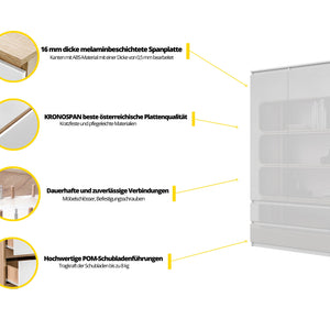 Joelle Kleiderschrank 90 cm / 2 Türen in Farbe von kommodly