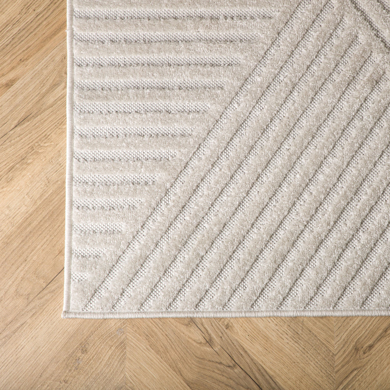Teppich Timo in Farbe Weiß 340x240cm von kommodly