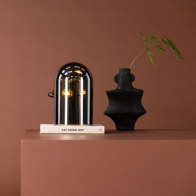 Tischlampe Ziko Schwarz Glas in Farbe von kommodly