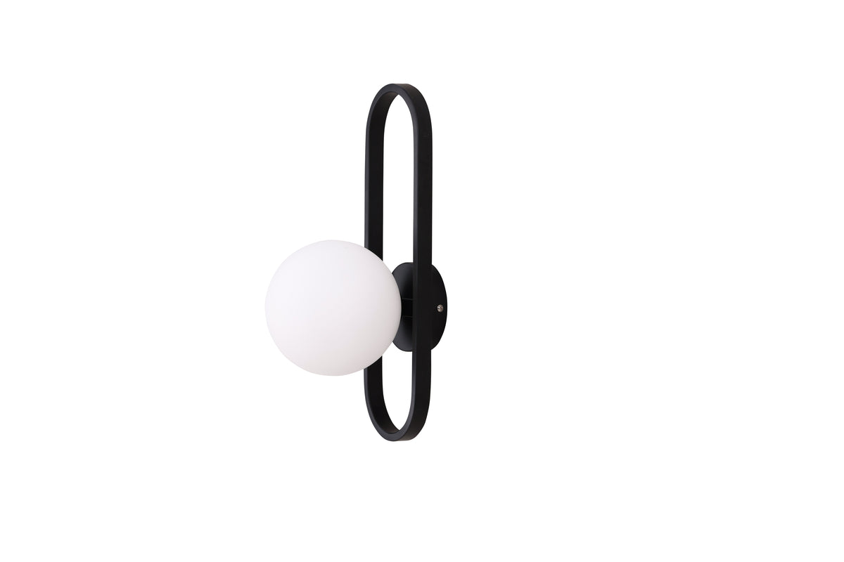 Wandlampe Lupa Schwarz in Farbe von kommodly