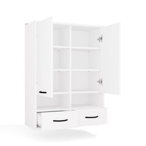 Wandhängeschrank Viva Weiß in Farbe von kommodly