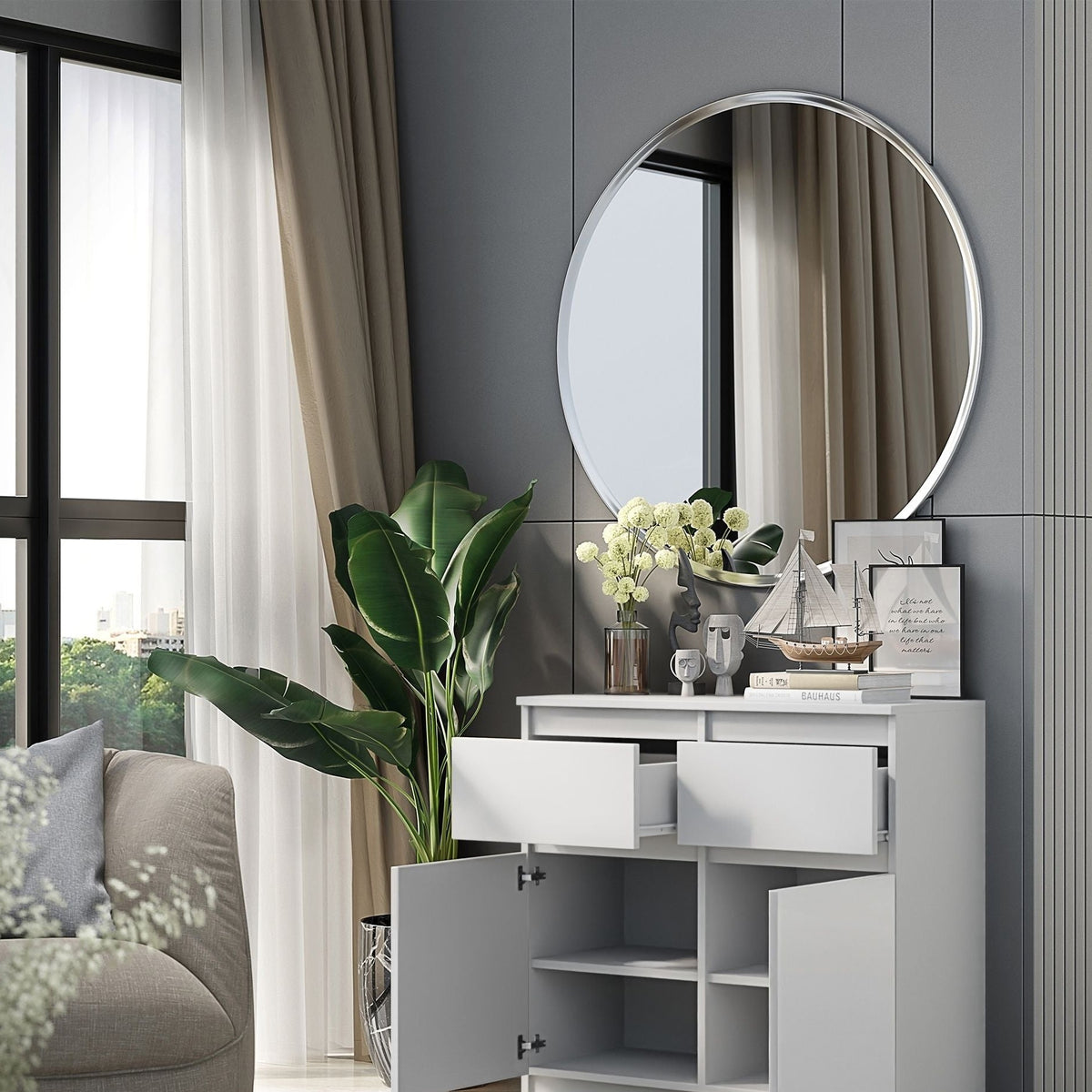 Noah Sideboard 80 cm / 2 Schubladen in Farbe von kommodly