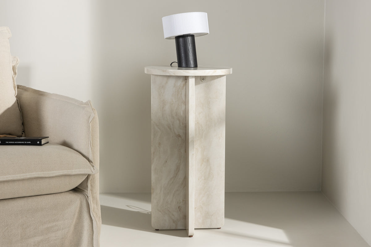 Beistelltisch Vea in Farbe Beige (81cm) von kommodly