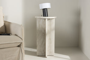Beistelltisch Vea in Farbe Beige (81cm) von kommodly