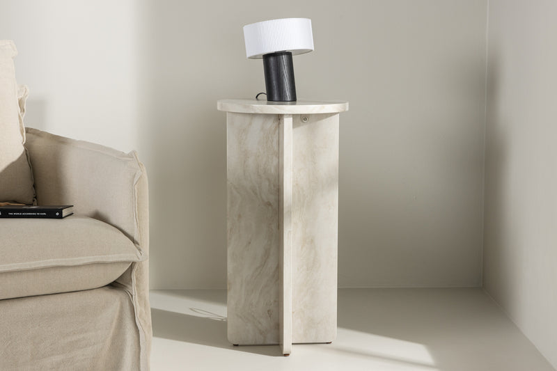 Beistelltisch Vea in Farbe Beige (81cm) von kommodly