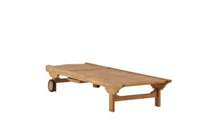 Sonnenliege Balo Natur Teak in Farbe von kommodly