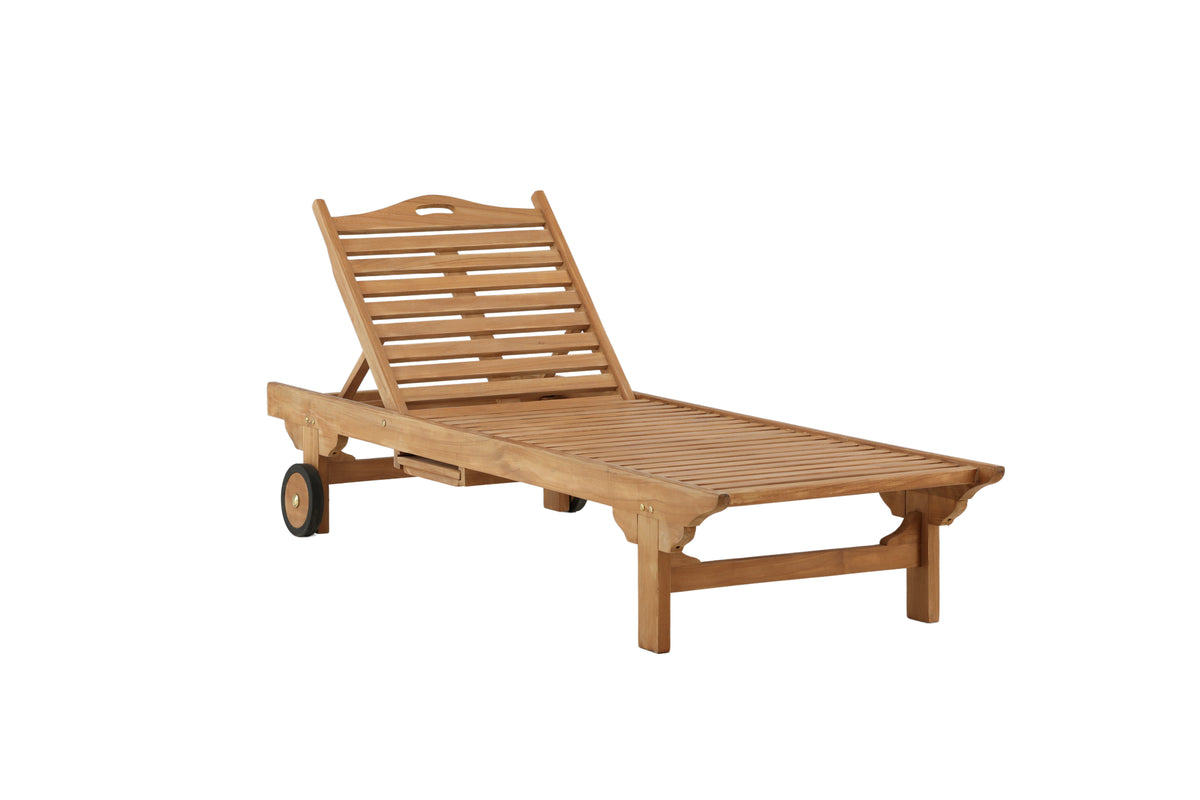 Sonnenliege Balo Natur Teak in Farbe von kommodly