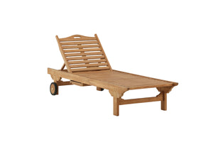 Sonnenliege Balo Natur Teak in Farbe von kommodly