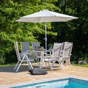 Gartentisch-Set Nove in Farbe Grau von kommodly