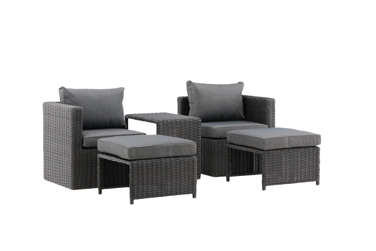 Lounge-Set Diko Schwarz in Farbe von kommodly