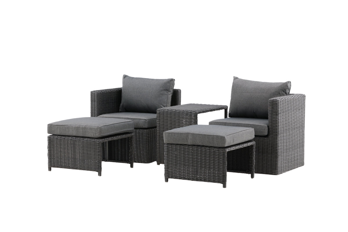 Lounge-Set Diko Schwarz in Farbe von kommodly