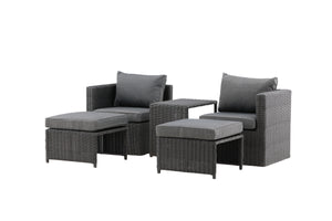Lounge-Set Diko Schwarz in Farbe von kommodly