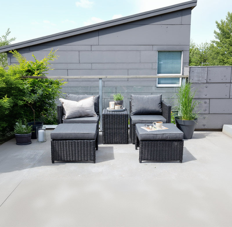 Lounge-Set Diko Schwarz in Farbe von kommodly