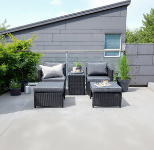 Lounge-Set Diko Schwarz in Farbe von kommodly
