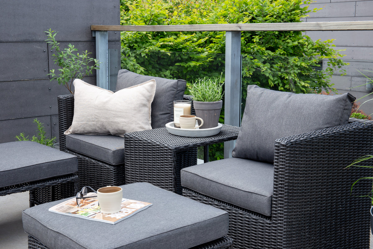 Lounge-Set Diko Schwarz in Farbe von kommodly