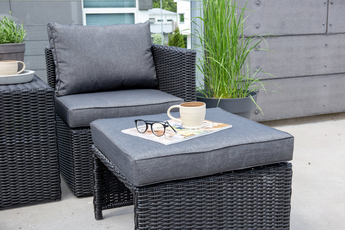 Lounge-Set Diko Schwarz in Farbe von kommodly